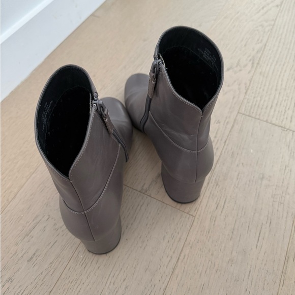 Cole Haan Grand OS Taupe Leather Heeled Boots - Picture 4 of 8